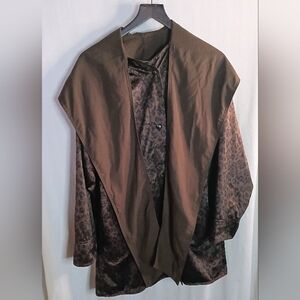 Sackables Reversible Leopard Print Raincoat 90's